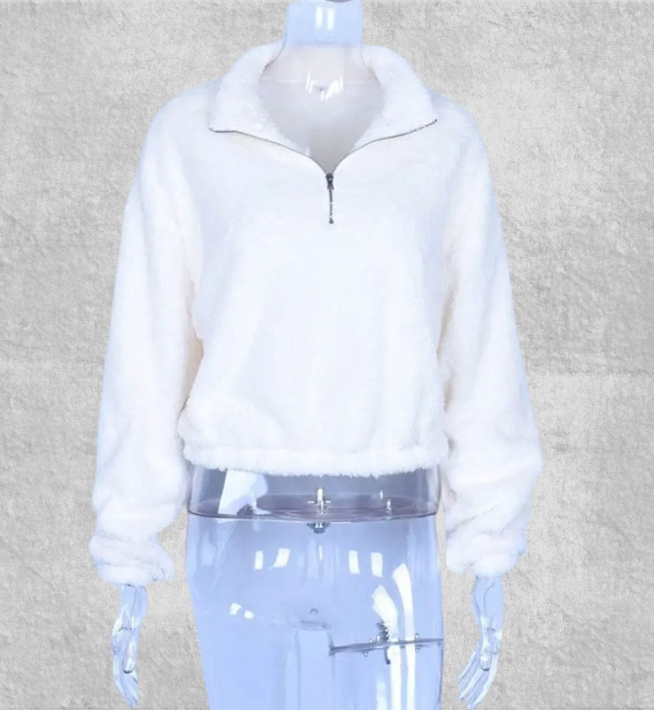 Pull Polaire Blanc Femme | Polaire Studio