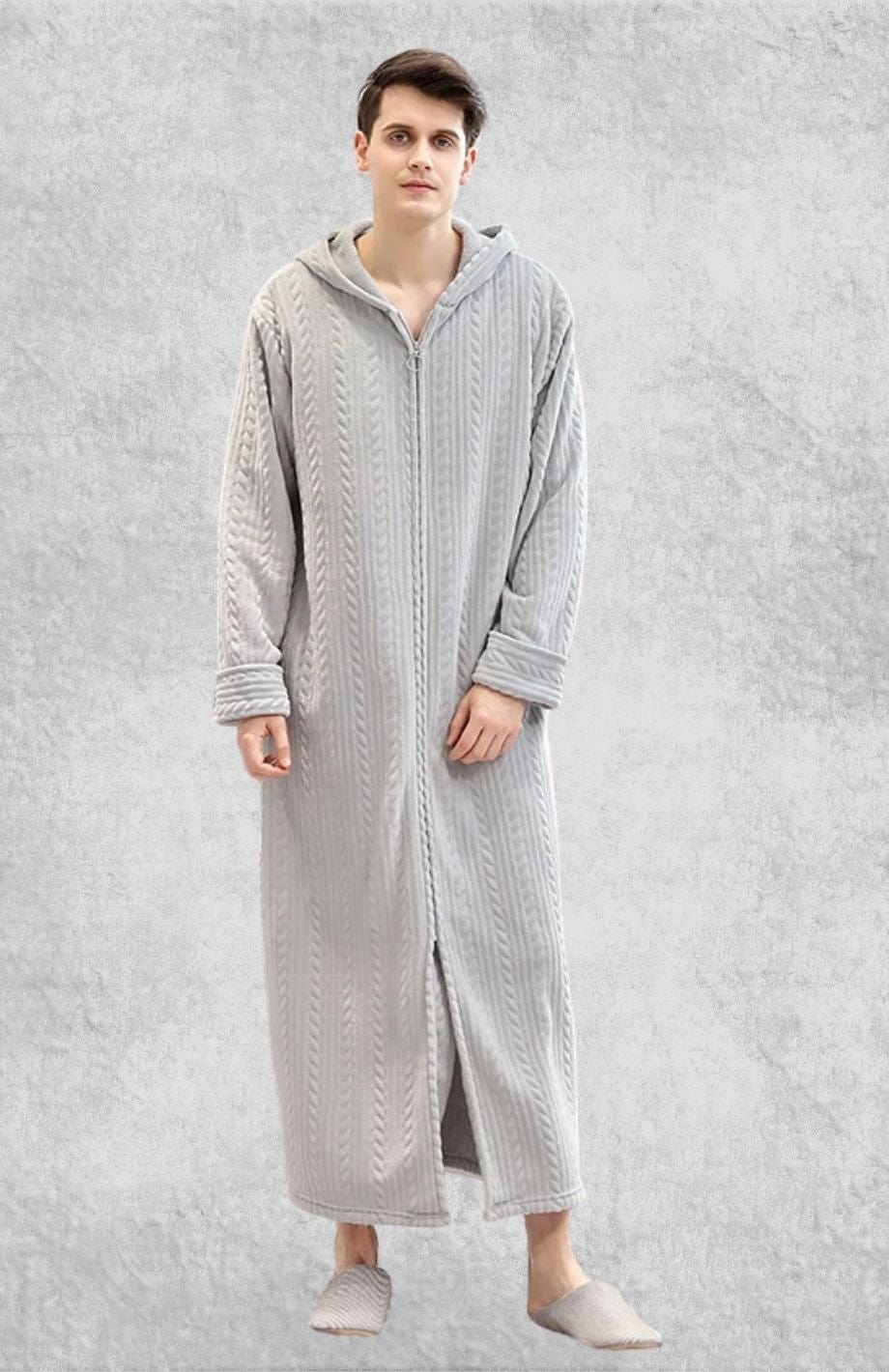 Robe De Chambre Polaire Zippée | Polaire Studio GRIS CLAIR / M