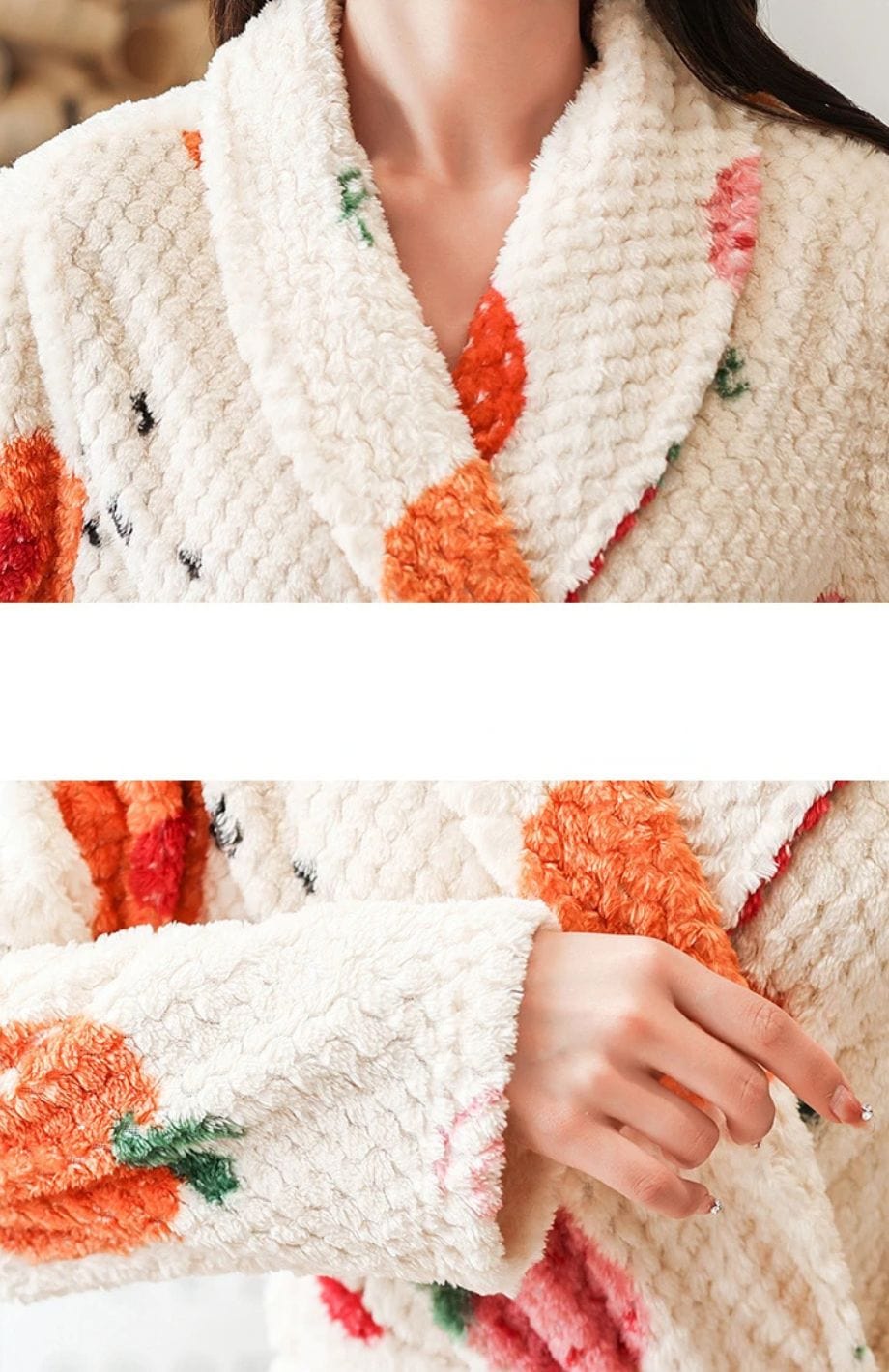 Blanc Cerise Peignoir | POLAIRE studio®