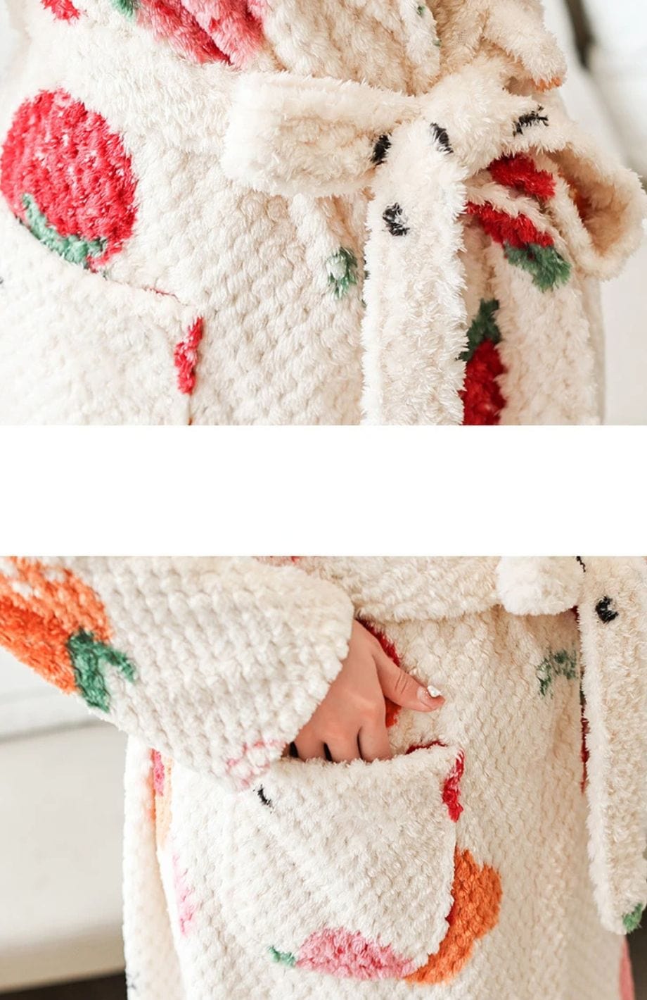 Blanc Cerise Peignoir | POLAIRE studio®