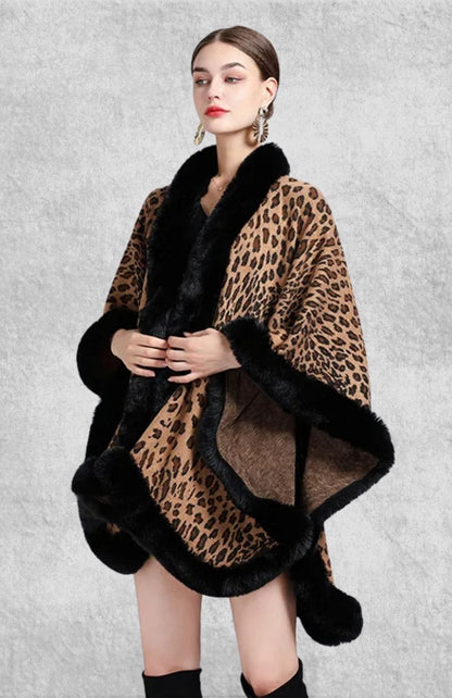 Cape Polaire Femme | Polaire Studio NOIR / TAILLE UNIQUE