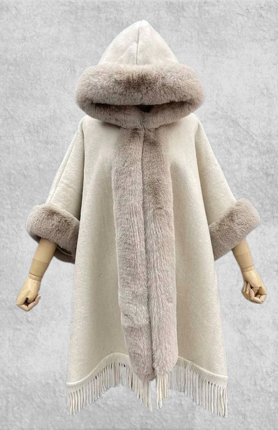 Cape Poncho Polaire Femme | Polaire Studio BEIGE / TAILLE UNIQUE
