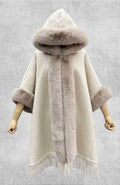 Cape Poncho Polaire Femme | Polaire Studio BEIGE / TAILLE UNIQUE