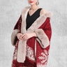 Cape Poncho Polaire Femme | Polaire Studio ROUGE BORDEAUX / TAILLE UNIQUE