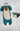 Combinaison Polaire Femme | POLAIRE studio® 2 pcs BLEU / S 143-153CMM)