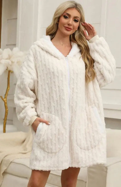 Haut Pyjama Polaire Femme | POLAIRE studio® BLANC / TAILLE UNIQUE