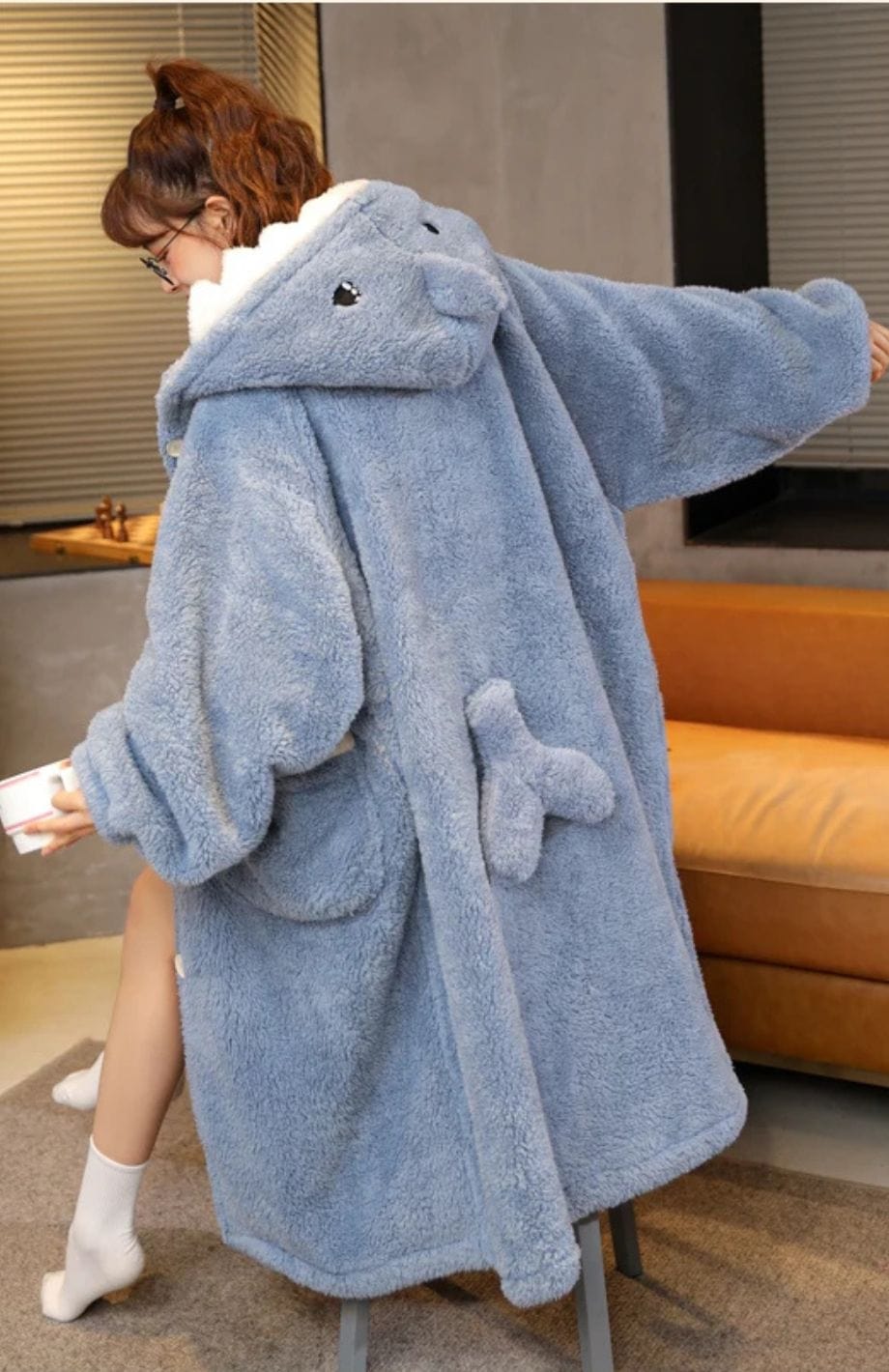 Peignoir Capuche Polaire Femme | POLAIRE studio®