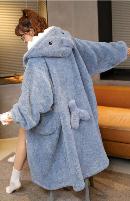 Peignoir Capuche Polaire Femme | POLAIRE studio®