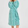 Peignoir Court Femme Polaire | POLAIRE studio® VERT / M