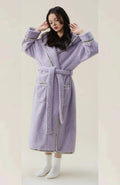 Peignoir De Bain Femme Capuche | POLAIRE studio® VIOLET / M