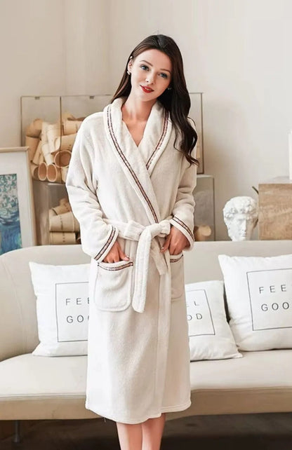 Peignoir Femme Polaire Blanc | POLAIRE studio®