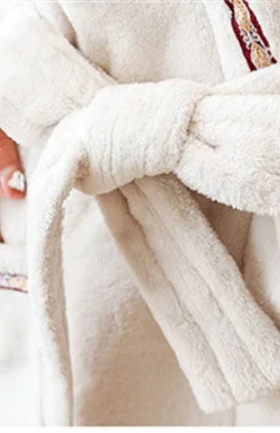 Peignoir Femme Polaire Blanc | POLAIRE studio®