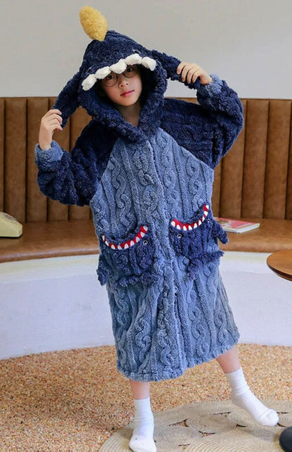 Peignoir Garçon Polaire | POLAIRE studio® BLEU / S(145-155cm