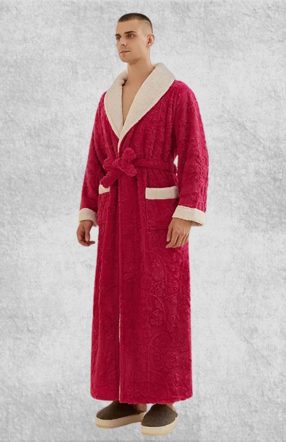 Peignoir Homme Polaire De Marque | Polaire Studio ROUGE / M