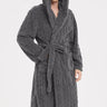 Peignoir Homme Polaire Long | POLAIRE studio® GRIS / M