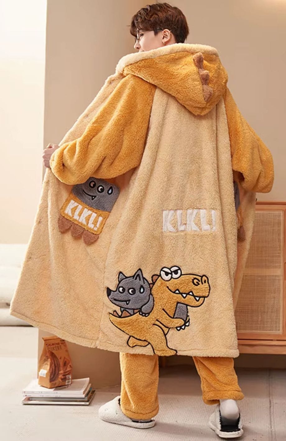 Peignoir Polaire Ado Garçon | POLAIRE studio® ORANGE / L