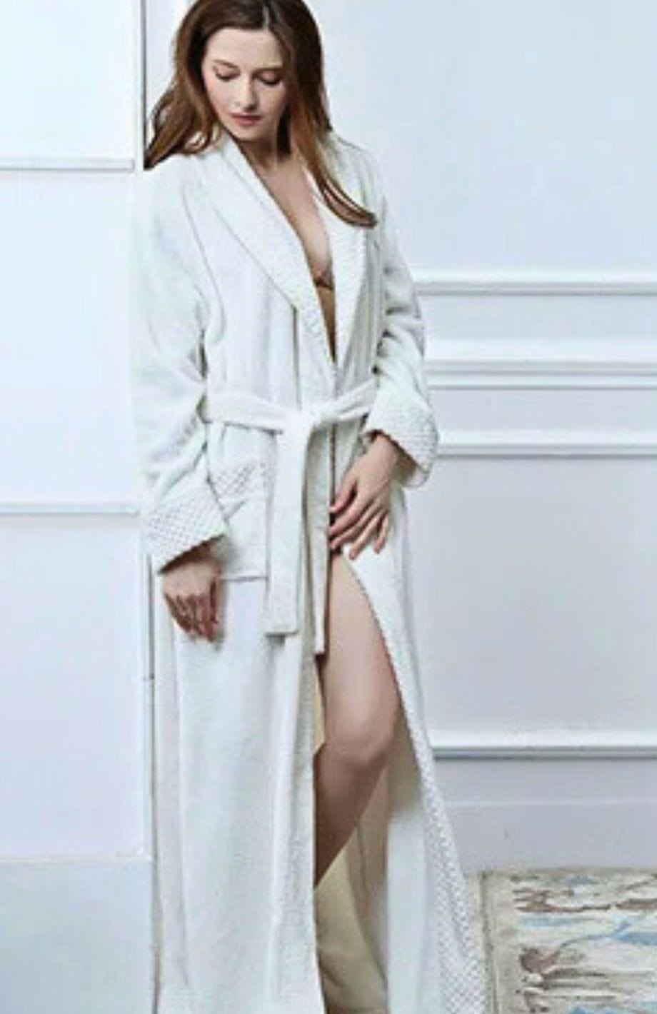 Peignoir Polaire Blanc | POLAIRE studio®