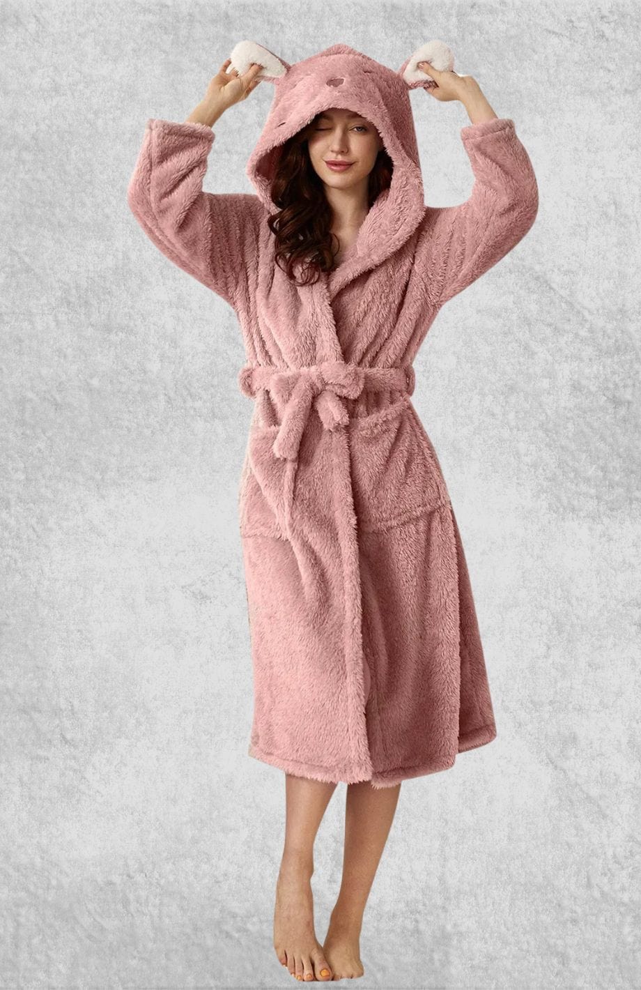 Peignoir Polaire Chaud Femme | Polaire Studio ROSE / S