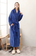 Peignoir Polaire Couple | POLAIRE studio® FEMME BLEU / M  40-60KG
