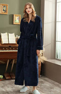 Peignoir Polaire Couple | POLAIRE studio® FEMME BLEU MARINE / M  40-60KG