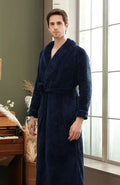 Peignoir Polaire Couple | POLAIRE studio® HOMME BLEU MARINE / M  40-60KG