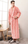 Peignoir Polaire Couple | POLAIRE studio® HOMME ROSE / M  40-60KG