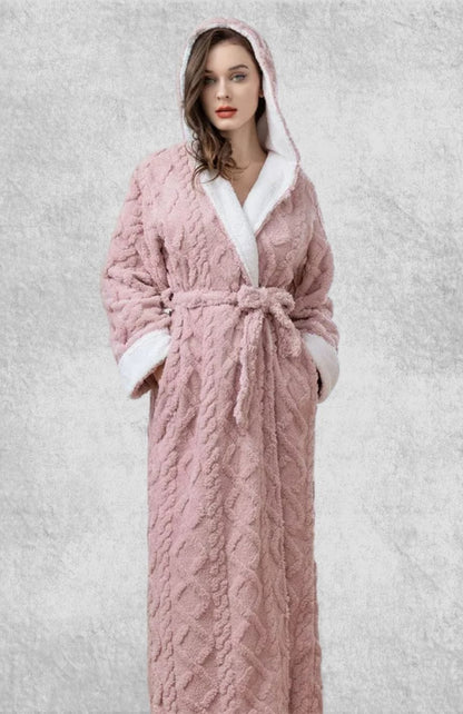 Peignoir Polaire Femme Long | Polaire Studio ROSE / M(40-60kg)