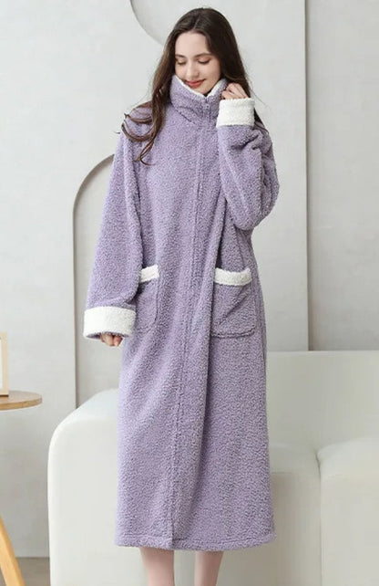 Peignoir Polaire Zippé Femme | POLAIRE studio®