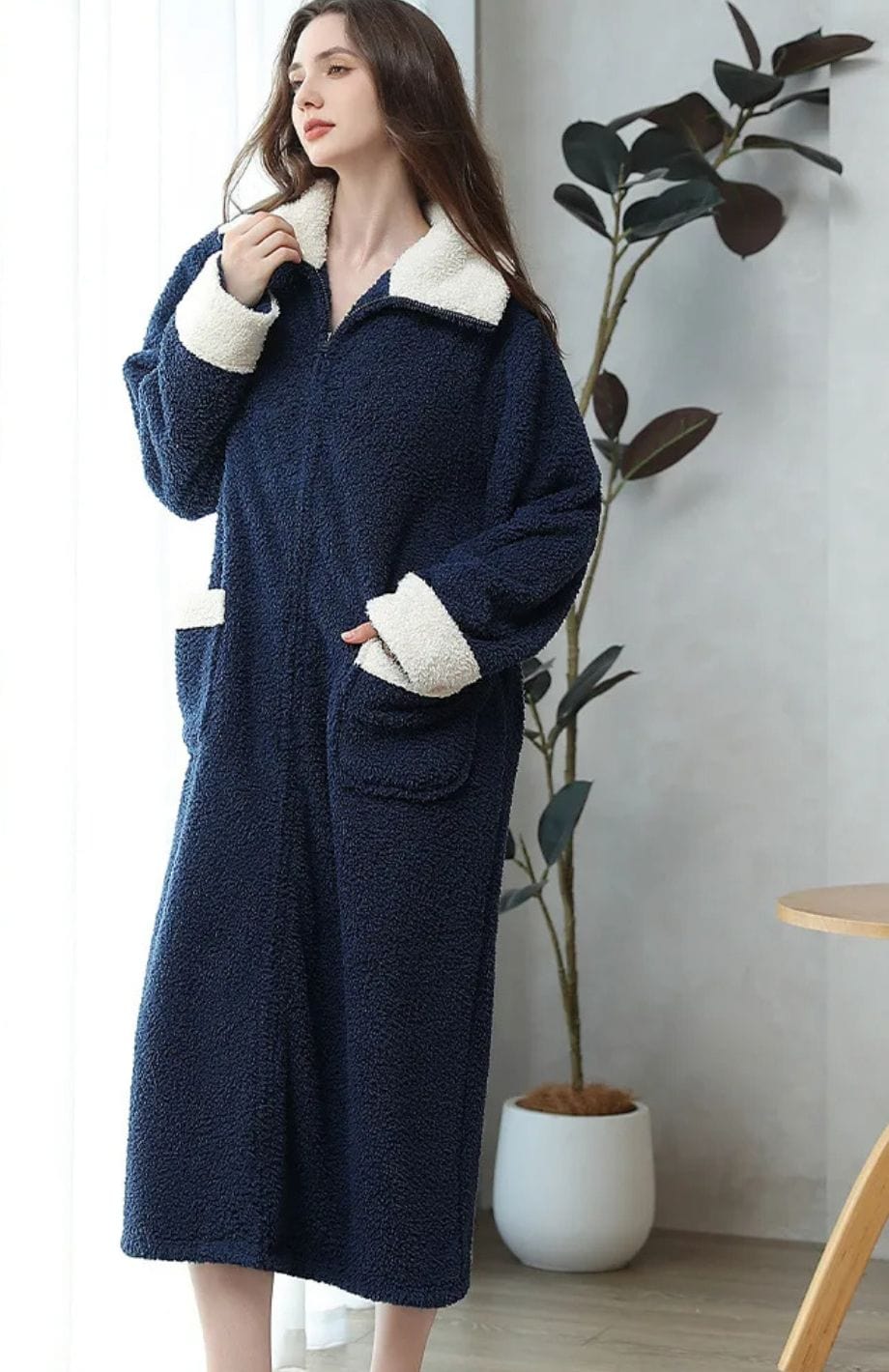 Peignoir Polaire Zippé Femme | POLAIRE studio®