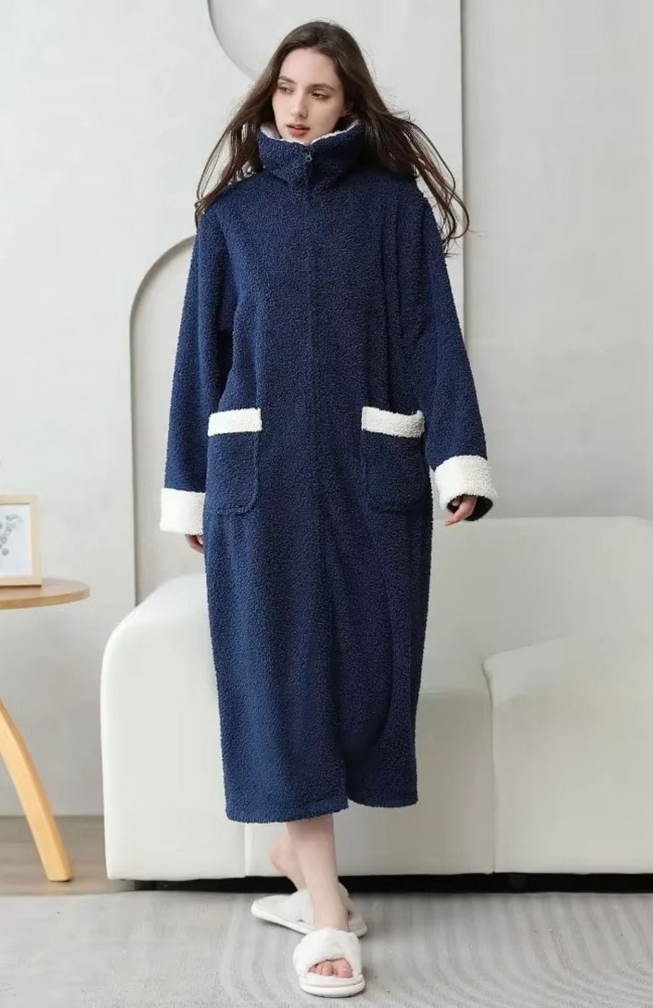 Peignoir Polaire Zippé Femme | POLAIRE studio®