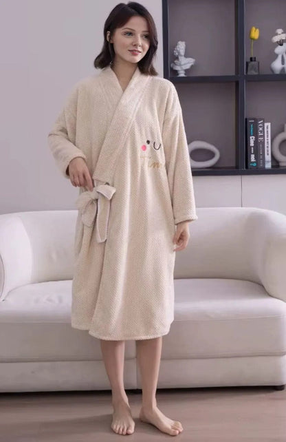 Peignoir Serviette Femme | POLAIRE studio® BEIGE / 85x140 cm