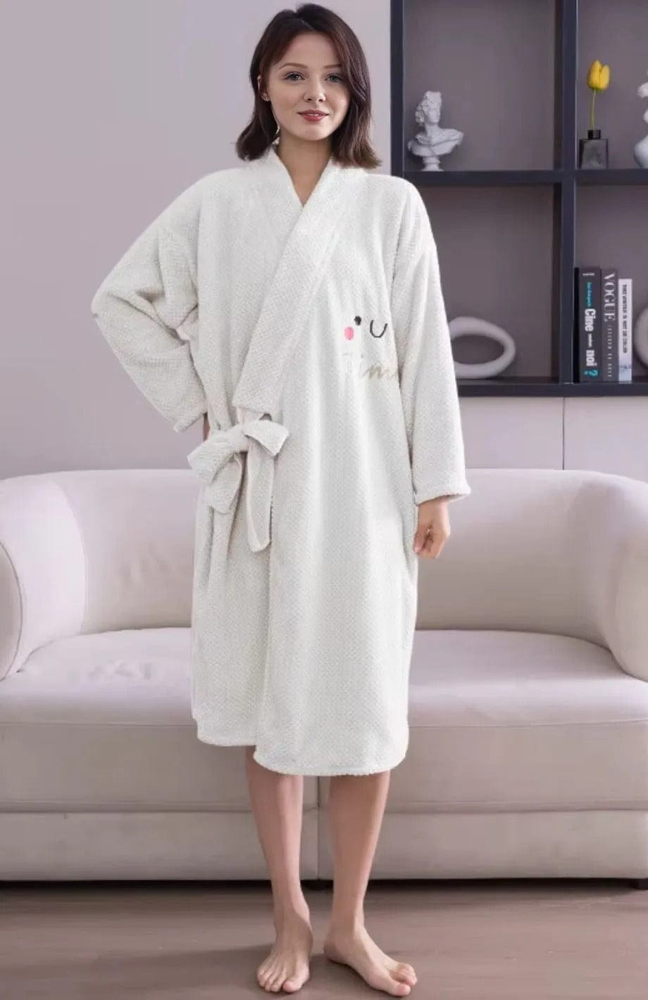 Peignoir Serviette Femme | POLAIRE studio® BLANC / 85x140 cm