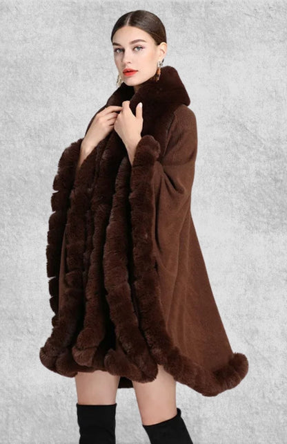 Poncho Plaid Polaire Femme | Polaire Studio