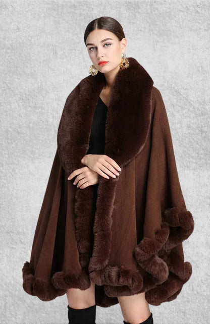 Poncho Plaid Polaire Femme | Polaire Studio