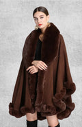 Poncho Plaid Polaire Femme | Polaire Studio