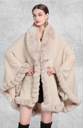Poncho Plaid Polaire Femme | Polaire Studio