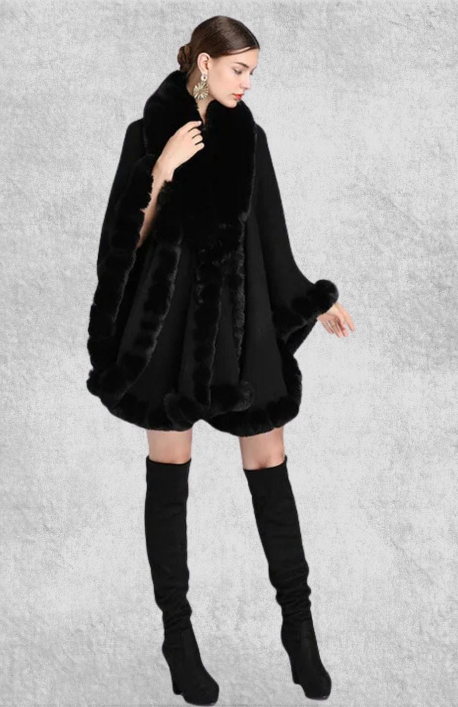 Poncho Plaid Polaire Femme | Polaire Studio