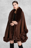 Poncho Plaid Polaire Femme | Polaire Studio
