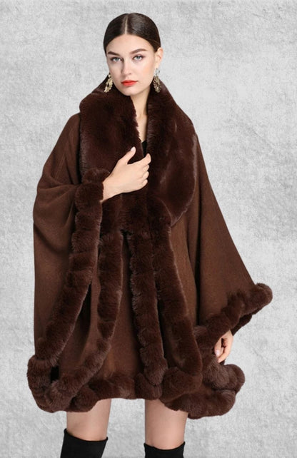 Poncho Plaid Polaire Femme | Polaire Studio