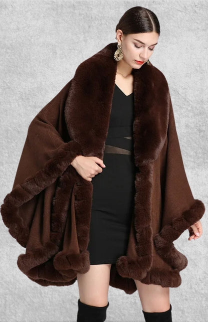 Poncho Plaid Polaire Femme | Polaire Studio