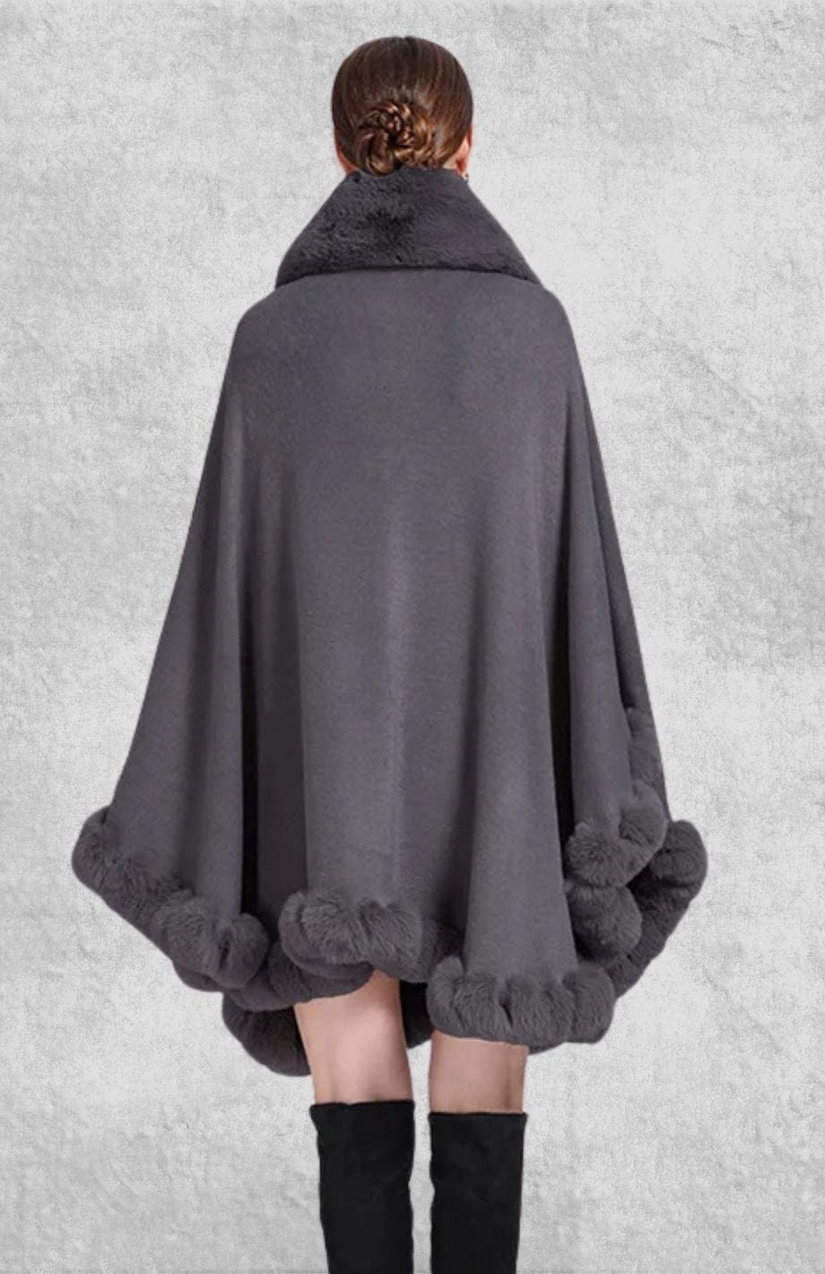 Poncho Plaid Polaire Femme | Polaire Studio