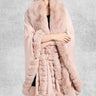 Poncho Plaid Polaire Femme | Polaire Studio ROSE / TAILLE UNIQUE
