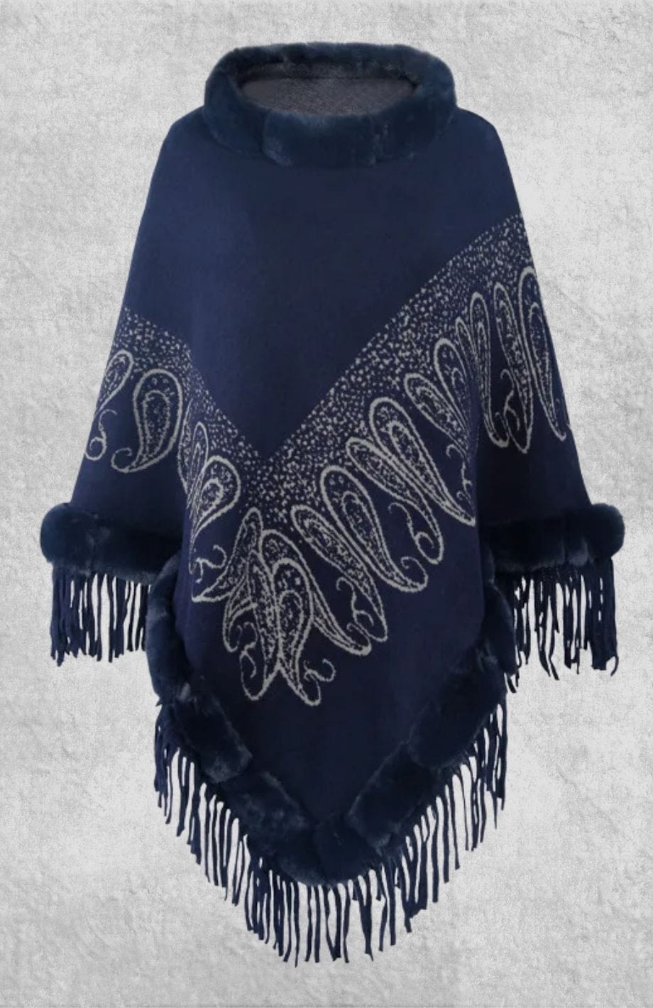 Poncho Polaire Adulte | Polaire Studio BLEU MARINE / TAILLE UNIQUE