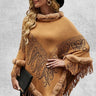 Poncho Polaire Adulte | Polaire Studio CARAMEL / TAILLE UNIQUE