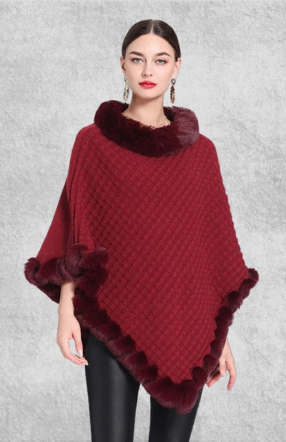 Poncho Polaire | Polaire Studio BORDEAUX / TAILLE UNIQUE