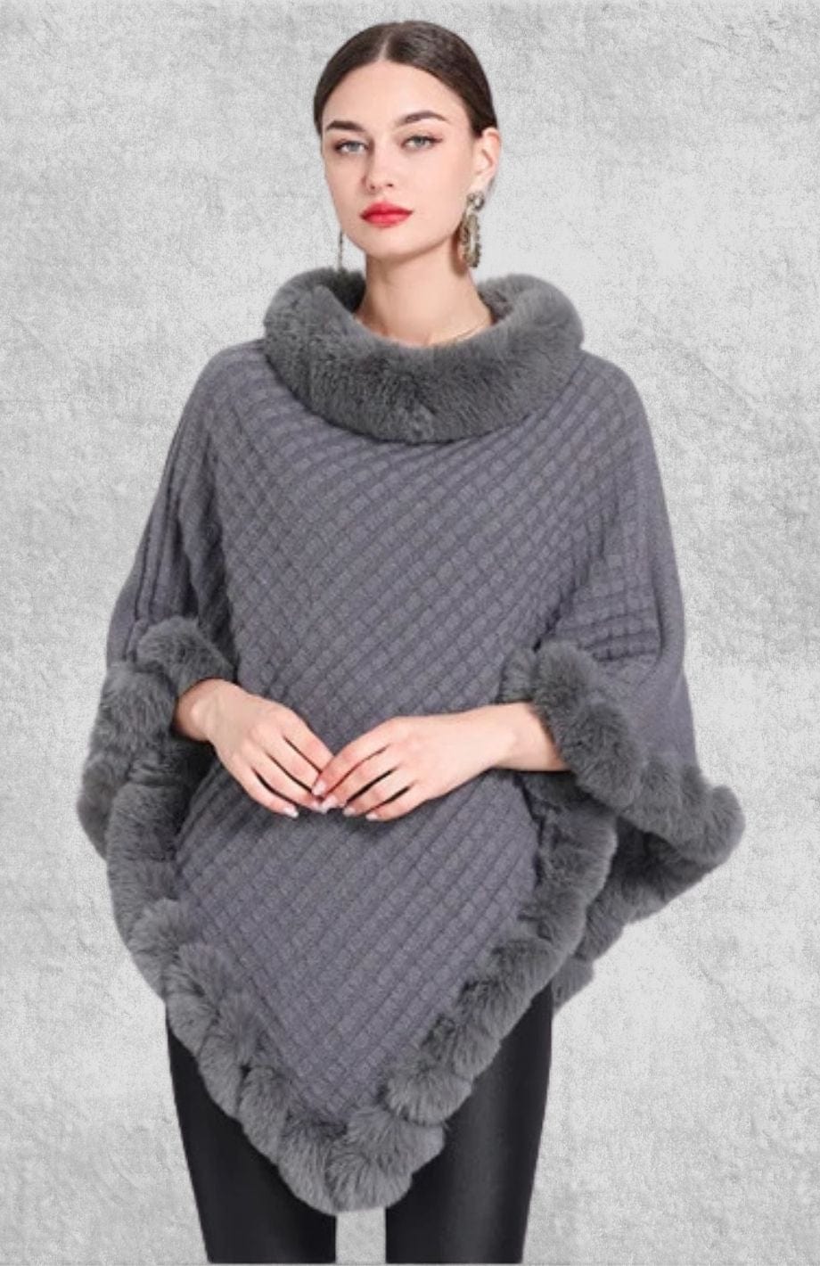 Poncho Polaire | Polaire Studio GRIS / TAILLE UNIQUE