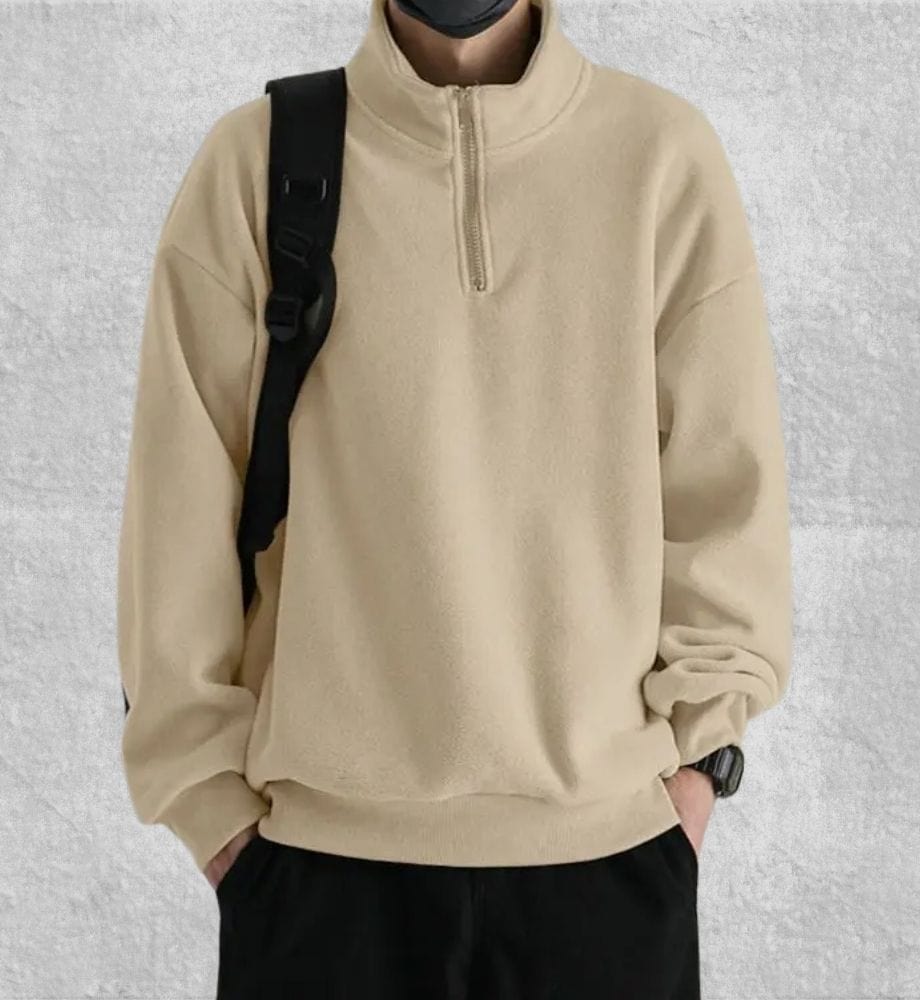 Pull Camionneur Polaire Homme | Polaire Studio BEIGE / M  40-55KG