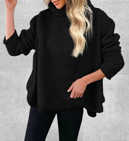 Pull Col Roulé Polaire Femme | Polaire Studio NOIR / M