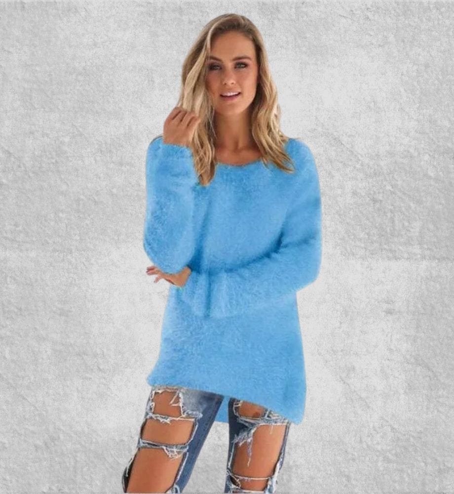 Pull Long Polaire Femme | Polaire Studio BLEU / S