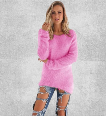 Pull Long Polaire Femme | Polaire Studio ROSE VIF / S